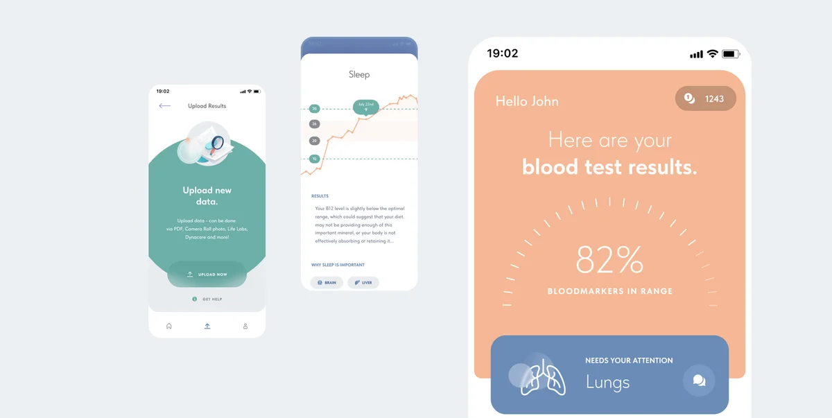 Mysti AI's real mobile product interface for understanding health information